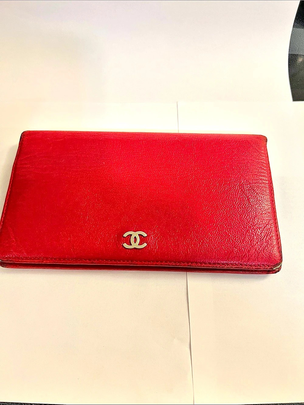Chanel Caviar Leather Long Flap Wallet Red